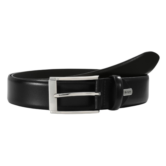 Lloyd Men’s Leather Belt Black Made in Germany Size 90 or 35” - Picture 1 of 15
